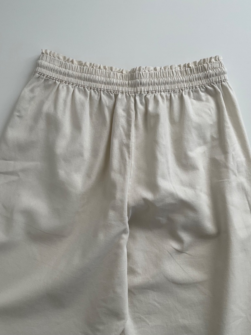 J.Crew Linen Blend Wide Leg Drawstring Pants Sz S Off White Boho Chic Coastal - Picture 4 of 11